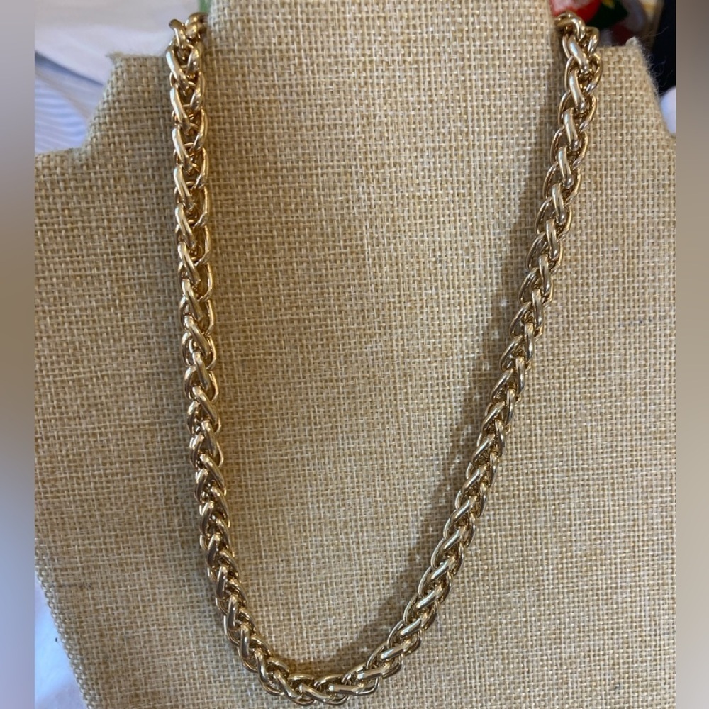 Monet Chunky Rope Chain Statement Necklace - Picture 6 of 6
